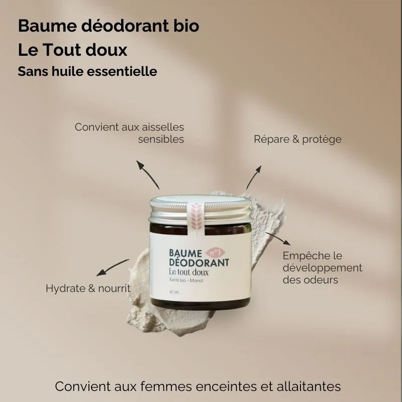 Baume déodorant bio Le Tout doux