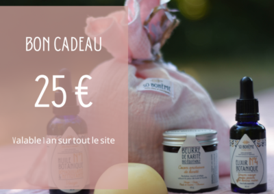 Bon cadeau 25 €