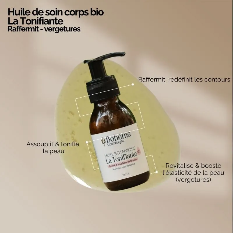 huile corps bio La Tonifiante