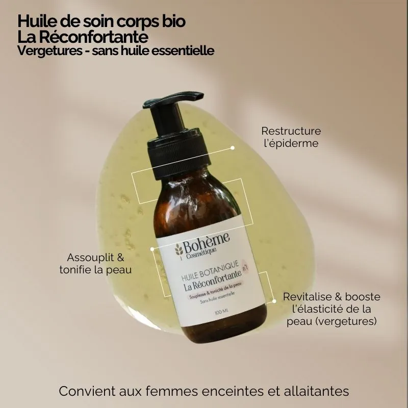huile corps bio la réconfortante