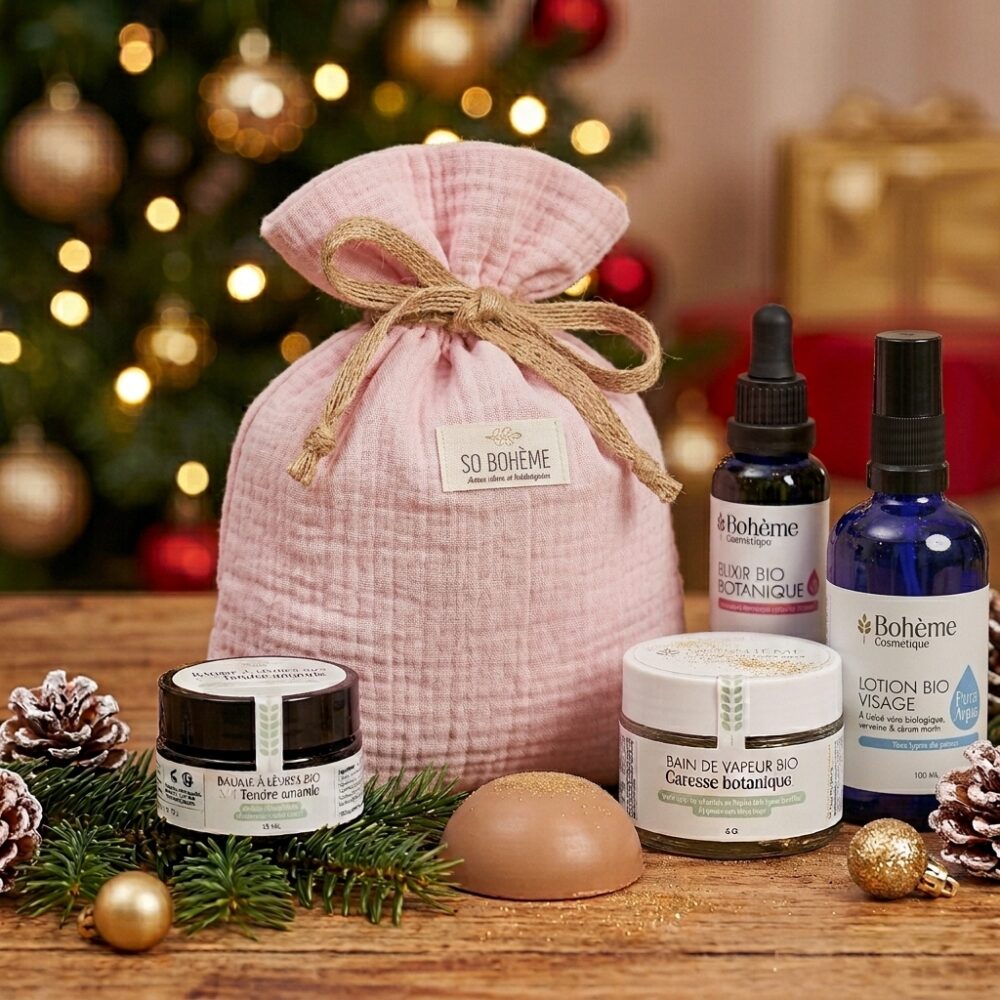 Calendrier de l&rsquo;Avent beauté bio « Douceur » – 12 pochons de soins naturels